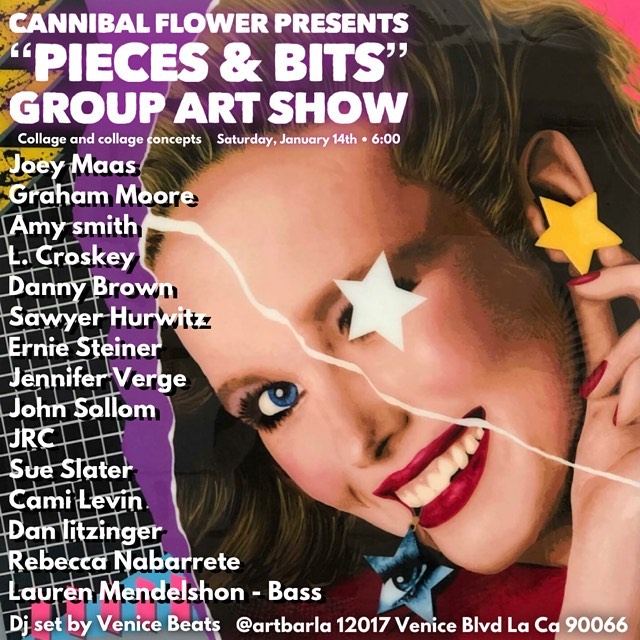 I’m totally excited for the opening of “Pieces and Bits” group show @artbarla. It’ll be my first show in LA in a few years. If you’re in the LA westside come check it out and say hi. Next Saturday, January 14th @ 6:00pm. 12017 Venice Blvd.